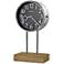 Howard Miller Baxford 15" High Polished Steel Mantel Clock
