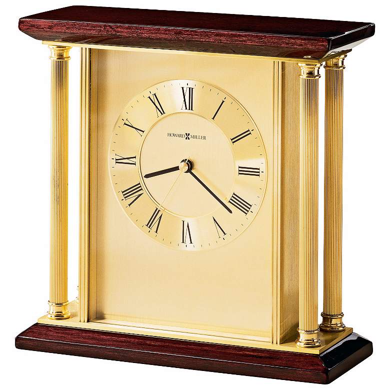 Image 1 Howard Miller Carlton 9 inch Wide Traditional Desk Clock