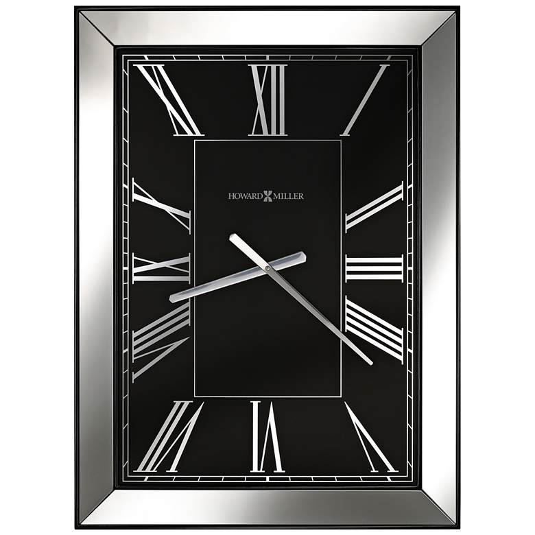 Image 1 Howard Miller Ceara 30 3/4 inch High Gloss Black Wall Clock