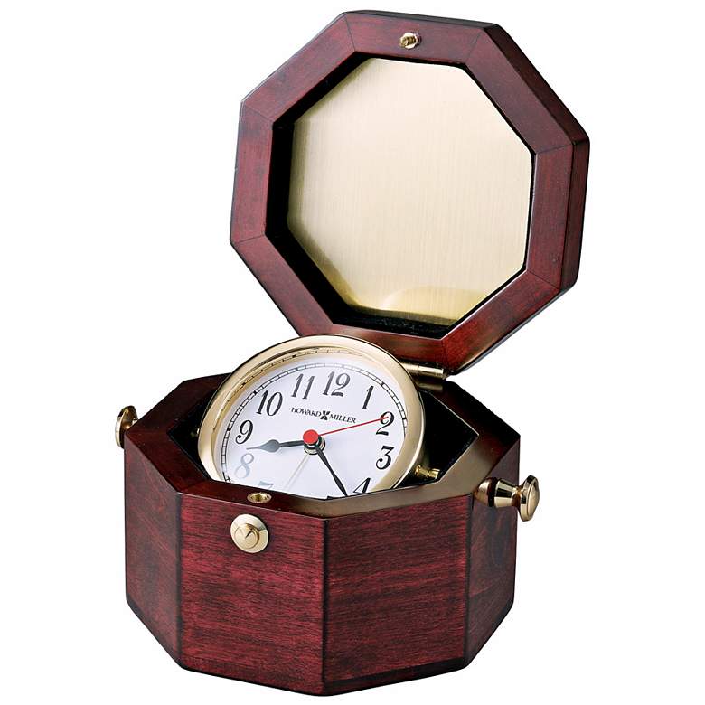 Image 1 Howard Miller Chronometer 7 inch Wide  Alarm Clock
