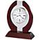 Howard Miller Clarion 8 1/4" High Rosewood Hall Table Clock