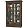 Howard Miller Clawson Aged Umber 2-Door Wood Display Cabinet