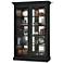 Howard Miller Clawson IV Aged Black 2-Door Display Cabinet