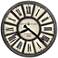 Howard Miller Company Time II 34"W Antique Nickel Wall Clock