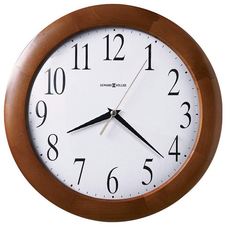 Image 1 Howard Miller Corporate 12 3/4" Wide Wall Clock