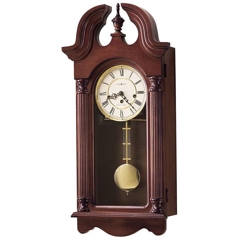 Image 1 Howard Miller David 26 3/4" High Chiming Wall Clock