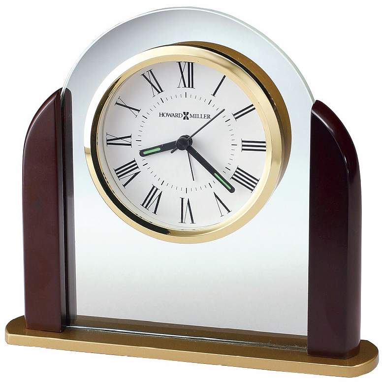 Image 1 Howard Miller Derrick 6 3/4 inch Wide Alarm Clock
