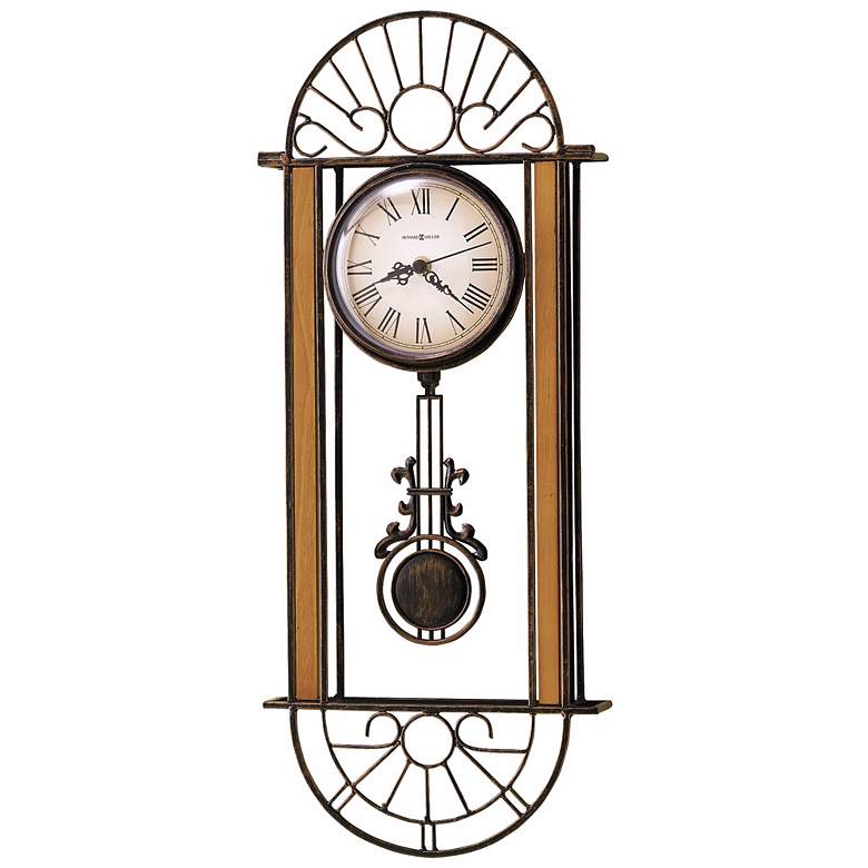 Image 1 Howard Miller Devahn 23 1/2" High Wall Pendulum Clock