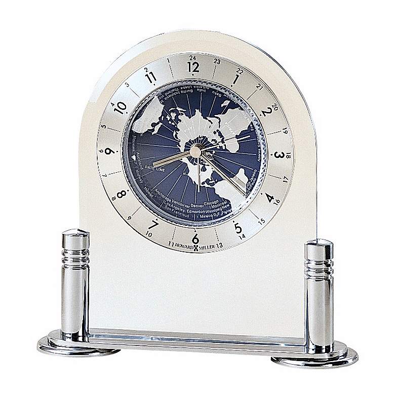 Image 1 Howard Miller Discoverer 6 1/4 inch High Desk Alarm Clock