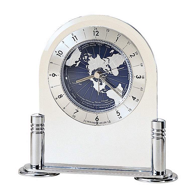 Image 1 Howard Miller Discoverer 6 1/4" High Desk Alarm Clock