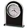 Howard Miller Ebony Luster 6 1/4" High Tabletop Alarm Clock