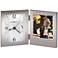 Howard Miller Envision 8" Wide Hinged Aluminum Photo Clock