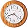 Howard Miller Grantwood 11 1/2" Wide Oak Wall Clock