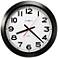 Howard Miller Jacobson 15 3/4"W Black and White Clock