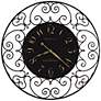 Howard Miller Joline 36" Black Iron Wall Clock