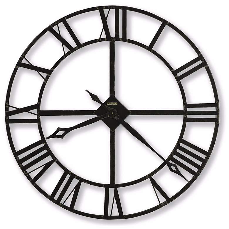 Image 2 Howard Miller Lacy Quartz 32 inch Round Wall Clock