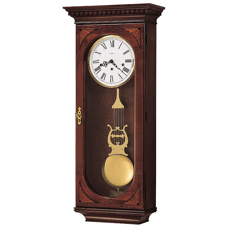 Image 1 Howard Miller Lewis 33 1/2 inch High Chiming Wall Clock