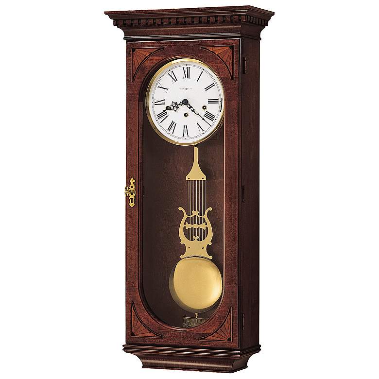 Image 1 Howard Miller Lewis 33 1/2" High Chiming Wall Clock