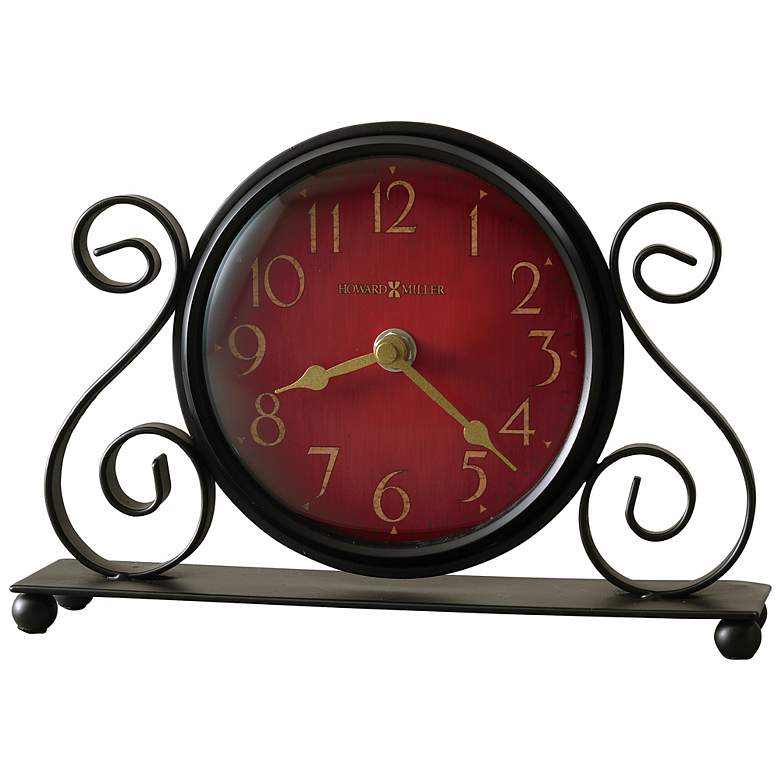 Image 1 Howard Miller Marisa 9 1/2 inch Wide Table Clock