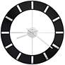 Howard Miller Onyx 30" Round High-Gloss Black Wall Clock