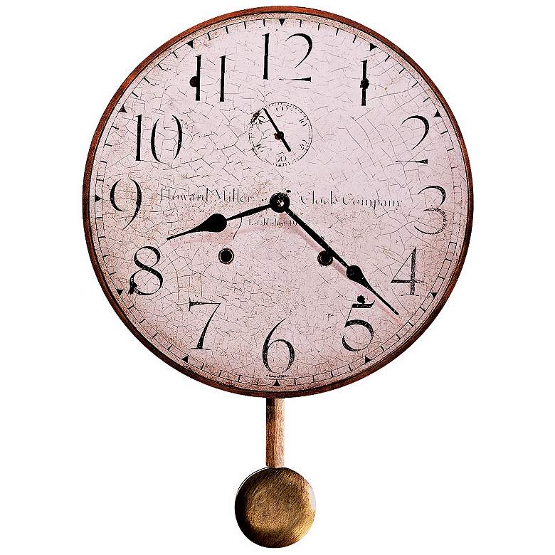 Image 1 Howard Miller Original II 13 inch Wide Antique Wall Clock