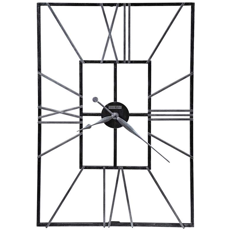 Image 1 Howard Miller Park Slope 35 1/2" High Gray Wall Clock