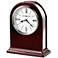 Howard Miller Peyton 7" High Silver-Trim Rosewood Clock