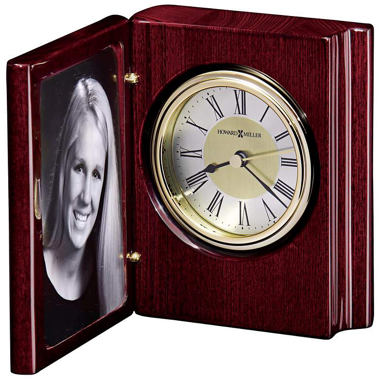 Image 1 Howard Miller Portrait Book  5 1/4 inch High Desk Clock