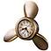Howard Miller Propeller 9" Wide Alarm Clock