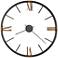 Howard Miller Prospect Park 60" Open Face Charcoal Black Wall Clock