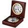 Howard Miller Pursuit 4 1/2"H Rosewood Hall Compass Clock