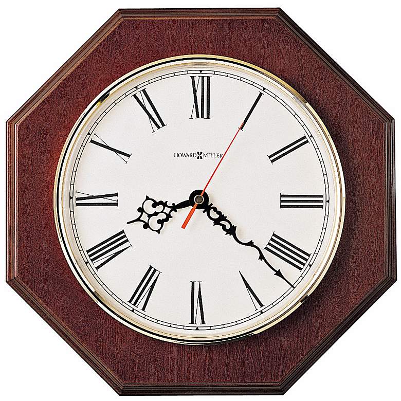 Image 1 Howard Miller Ridgewood 11 1/2 inch Wide Oak Wall Clock