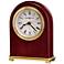 Howard Miller Rosewood Arch 5" High Tabletop Alarm Clock