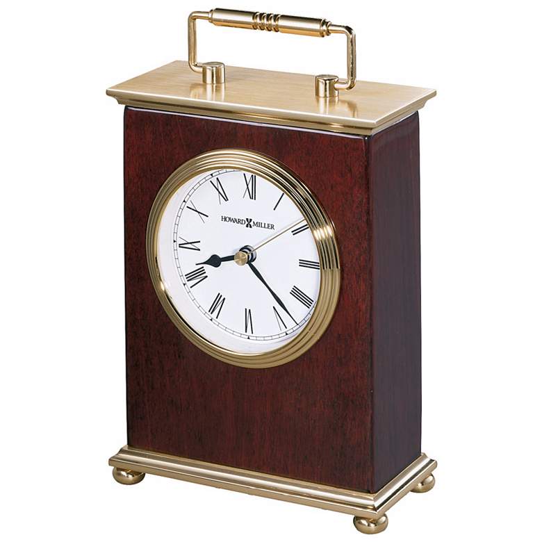 Image 1 Howard Miller Rosewood Bracket  8 1/4 inch High Tabletop Clock