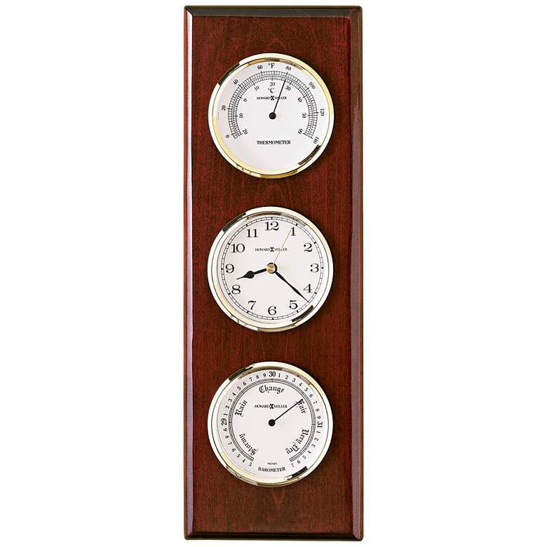 Image 1 Howard Miller Shore Station Cherry 15 inch High Wall Clock