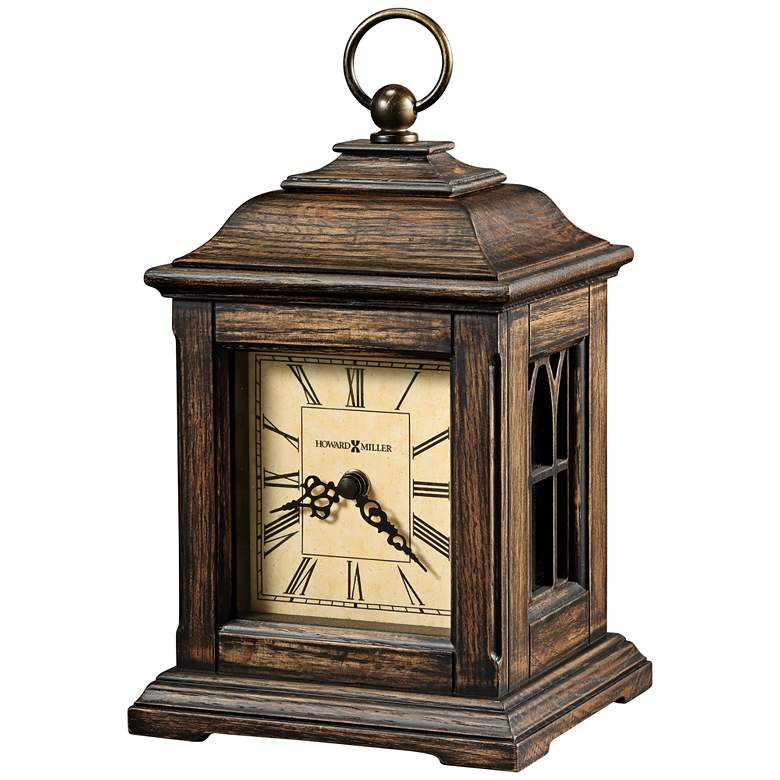 Image 1 Howard Miller Talia 9 1/4 inch High Antique Oak Mantel Clock