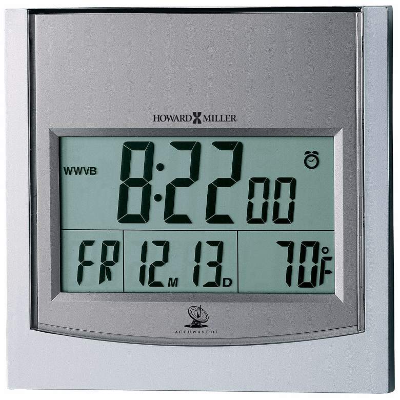 Image 1 Howard Miller Techtime 6 inch Square Wall Clock