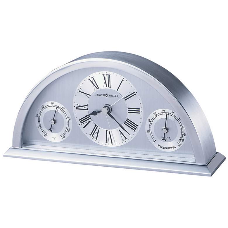Image 1 Howard Miller Weatherton 8" Wide Weather Station Alarm Clock