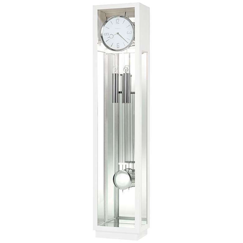 Image 1 Howard Miller Whitelock 76" High Gloss White Floor Clock