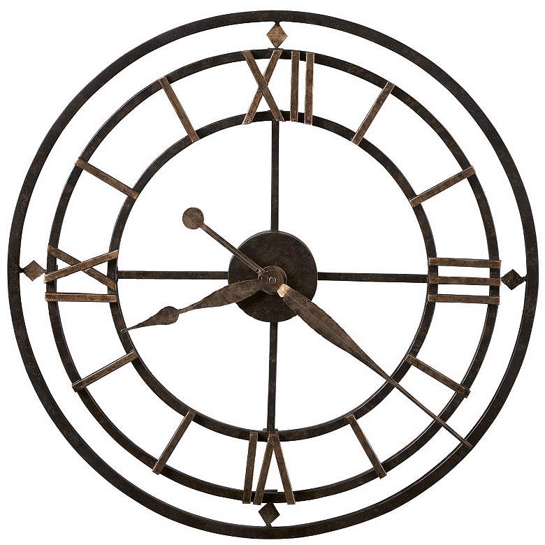 Image 1 Howard Miller York Station 21 1/4 inch Wide Wall Clock