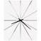 Howard Miller Zander 25" Wide Gloss White Wall Clock