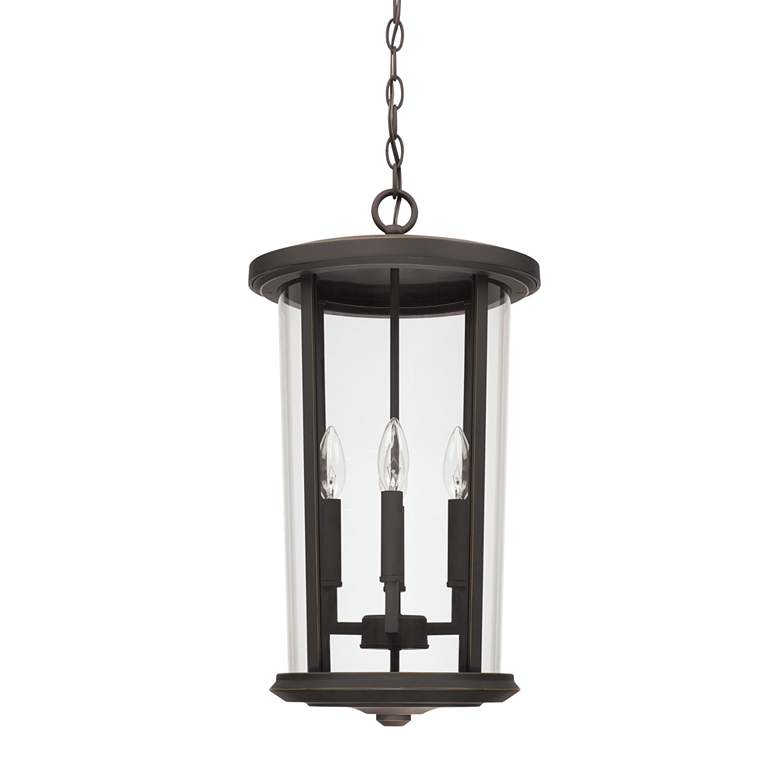Image 1 Howell 21 3/4"H Oiled Bronze 4-Light Outdoor Hanging Light