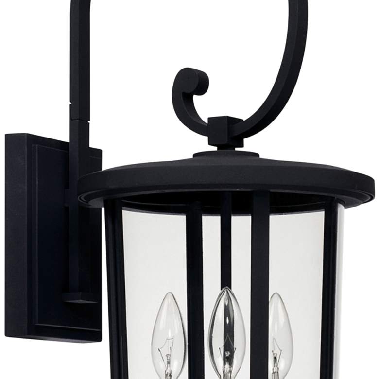Image 3 Howell 26 1/4 inchH Black 3-Light Downbridge Outdoor Wall Light more views