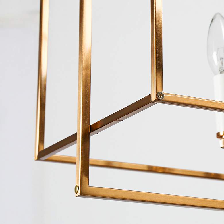 Image 3 Hoyueren 32" Wide Matte Gold 8-Light Island Chandelier more views