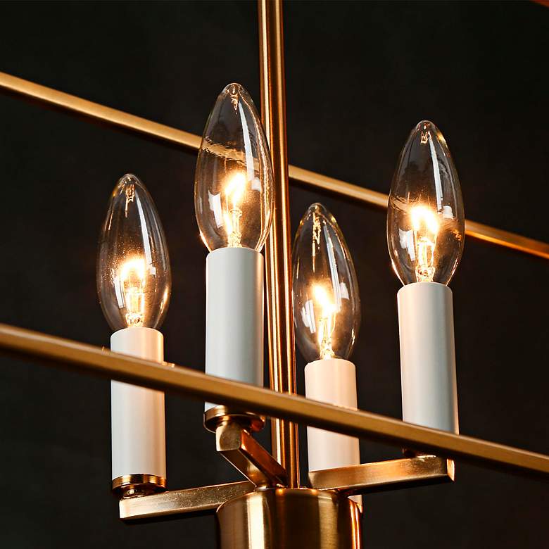 Image 5 Hoyueren 32" Wide Matte Gold 8-Light Island Chandelier more views