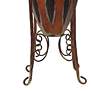 Thumbnail3 of Huard Distressed Brown 26 1/2"H Amphora Vase w/ Metal Stand more views