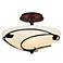 Hubbardton Forge 13 3/4" Wide Twining Leaf Ceiling Fixture