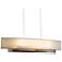 Hubbardton Forge 42" Wide Facet Dark Smoke Pendant