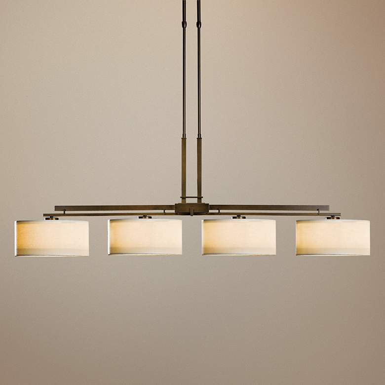 Image 1 Hubbardton Forge 50 1/2 inch Wide Large Trestle Chandelier