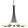 1_Hubbardton Forge Aegis 31 1/4"W Black 5-Light Chandelier
